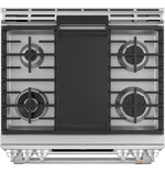 Café™ Stainless Steel 30" Slide-In Front Control Dual-Fuel Double Oven with Convection Range and Air Fry (6.7 Cu.Ft) - CC2S950P2MS1