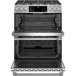 Café™ Stainless Steel 30" Slide-In Front Control Dual-Fuel Double Oven with Convection Range and Air Fry (6.7 Cu.Ft) - CC2S950P2MS1