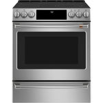 Café™ Stainless Steel 30" Slide-In Front Control Radiant and Convection Range with Air Fry and Warming Drawer (5.7 Cu.Ft) - CCES700P2MS1