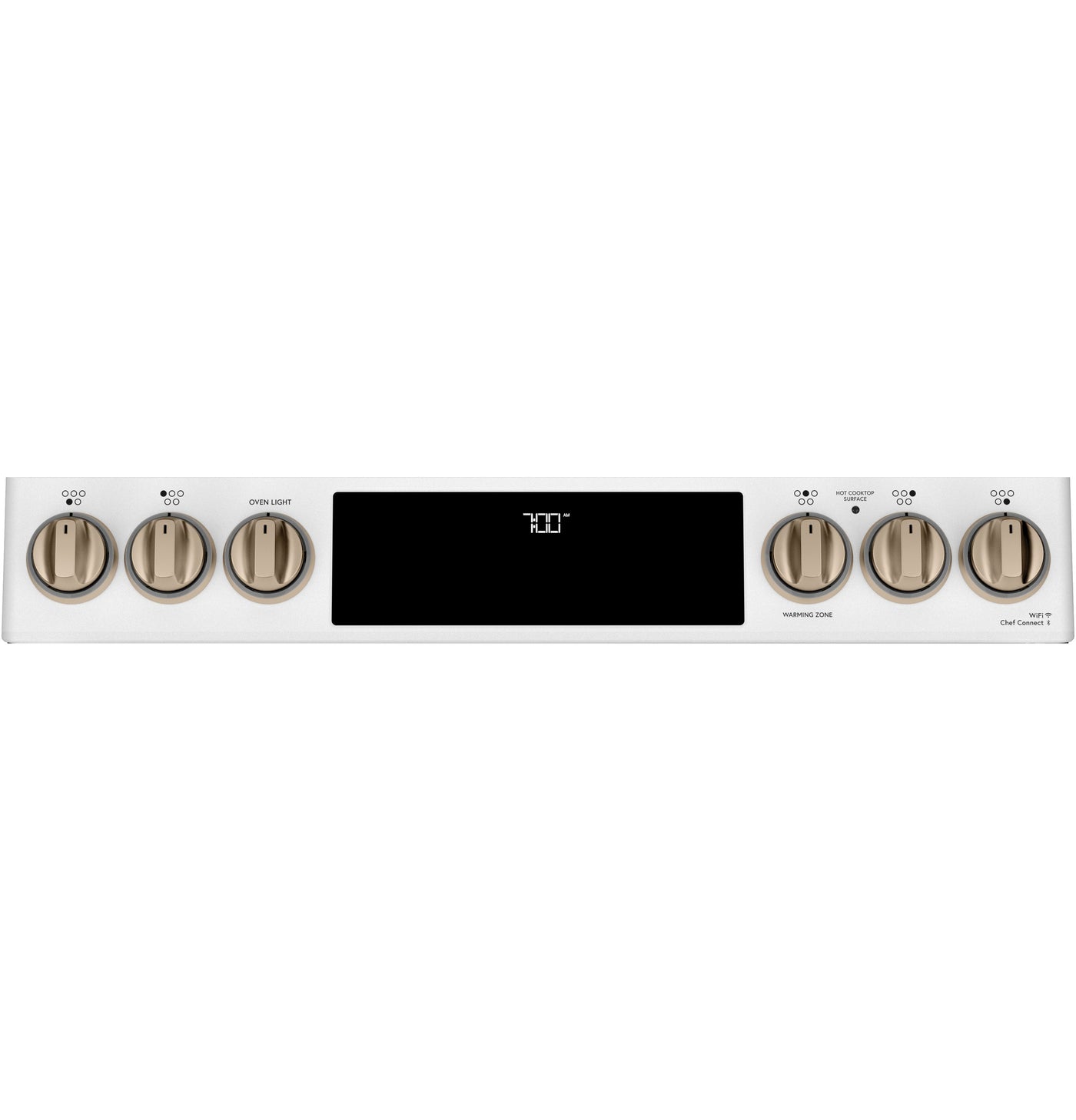Café™ Matte White 30'' Slide-In Front Control Radiant and Convection Range with Air Fry and Warming Drawer (5.7 Cu.Ft)- CCES700P4MW2