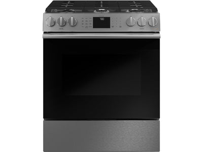 Café™ Modern Glass 30" Slide-In Front-Control with Convection Gas Range with Air Fry (5.6 Cu.Ft - CCGS700M2NS5