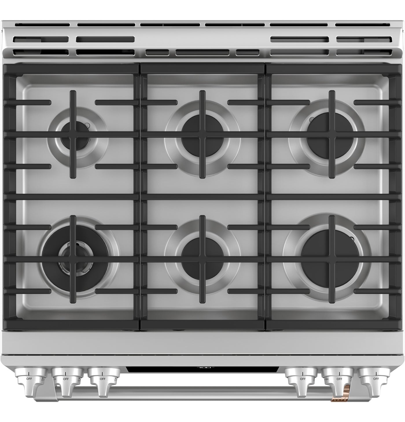 Café™ Stainless Steel 30" Slide-In Front Control Gas Oven with Convection Range and Air Fry (5.6 Cu.Ft) - CCGS700P2MS1