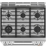 Café™ Stainless Steel 30" Slide-In Front Control Gas Oven with Convection Range and Air Fry (5.6 Cu.Ft) - CCGS700P2MS1