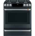Café™ Matte Black 30" Slide-In Front Control Gas Oven with Convection Range and Air Fry (5.6 Cu.Ft) - CCGS700P3MD1