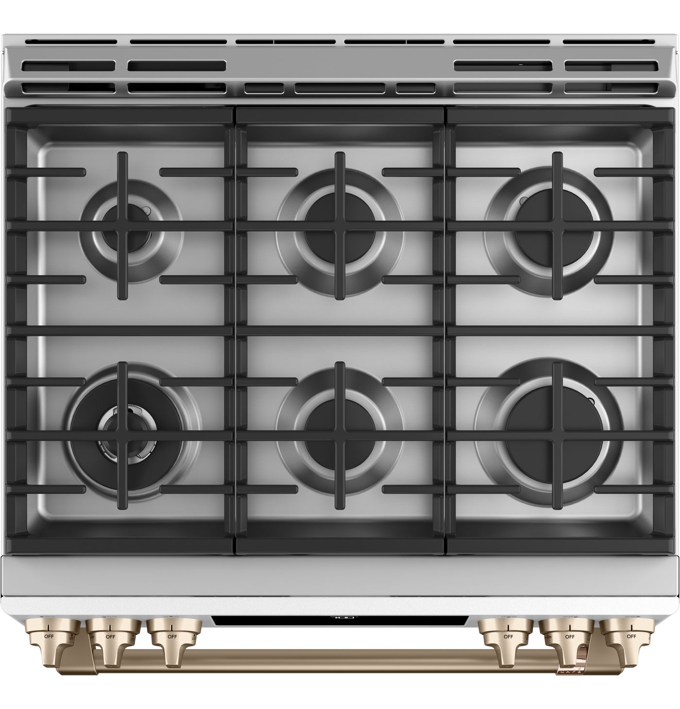 Café™ Matte White 30'' Slide-In Front Control Gas Oven with Convection Range and Air Fry (5.6 Cu.Ft) - CCGS700P4MW2