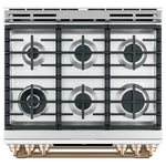 Café™ Matte White 30" Slide-In Gas Double Oven with Convection Range and Air Fry (6.7 Cu.Ft) - CCGS750P4MW2