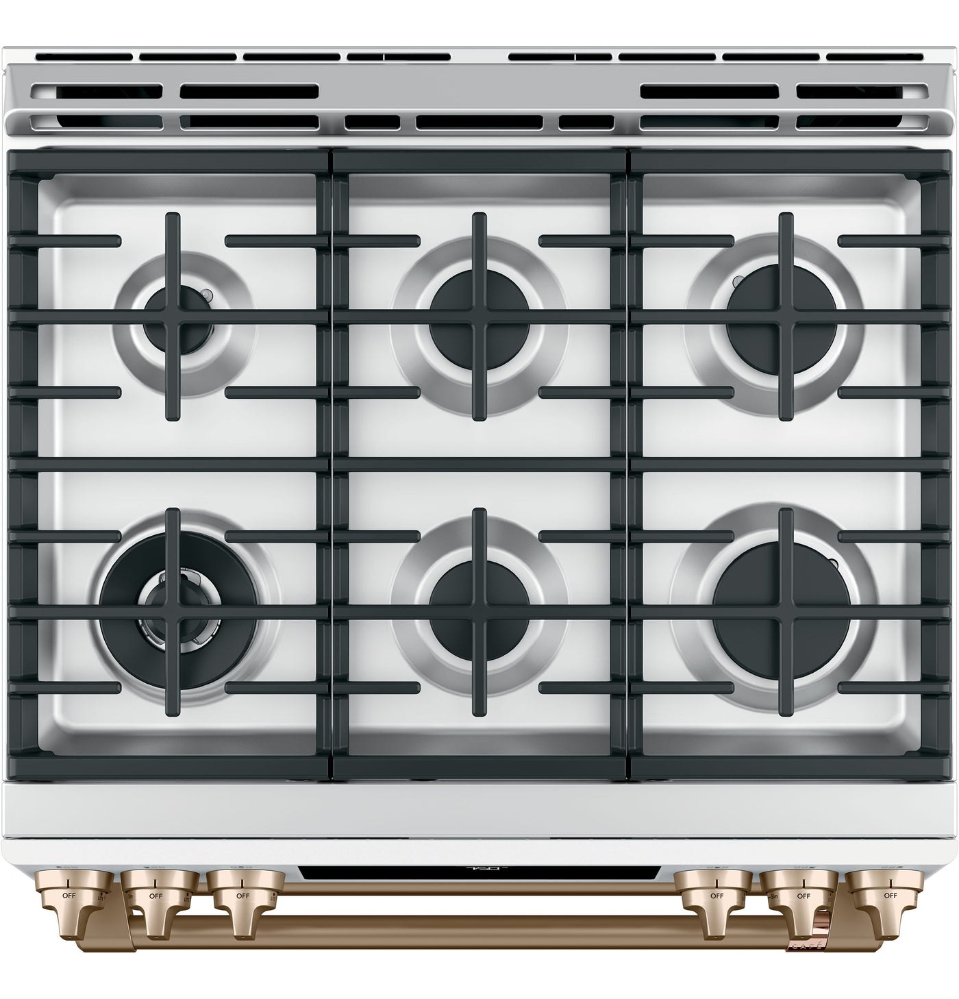 Café™ Matte White 30" Slide-In Gas Double Oven with Convection Range and Air Fry (6.7 Cu.Ft) - CCGS750P4MW2