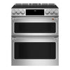 Café™ Stainless Steel 30" Slide-In Front Control Induction and Convection Double Oven Range (7.0 Cu.Ft) - CCHS950P2MS1