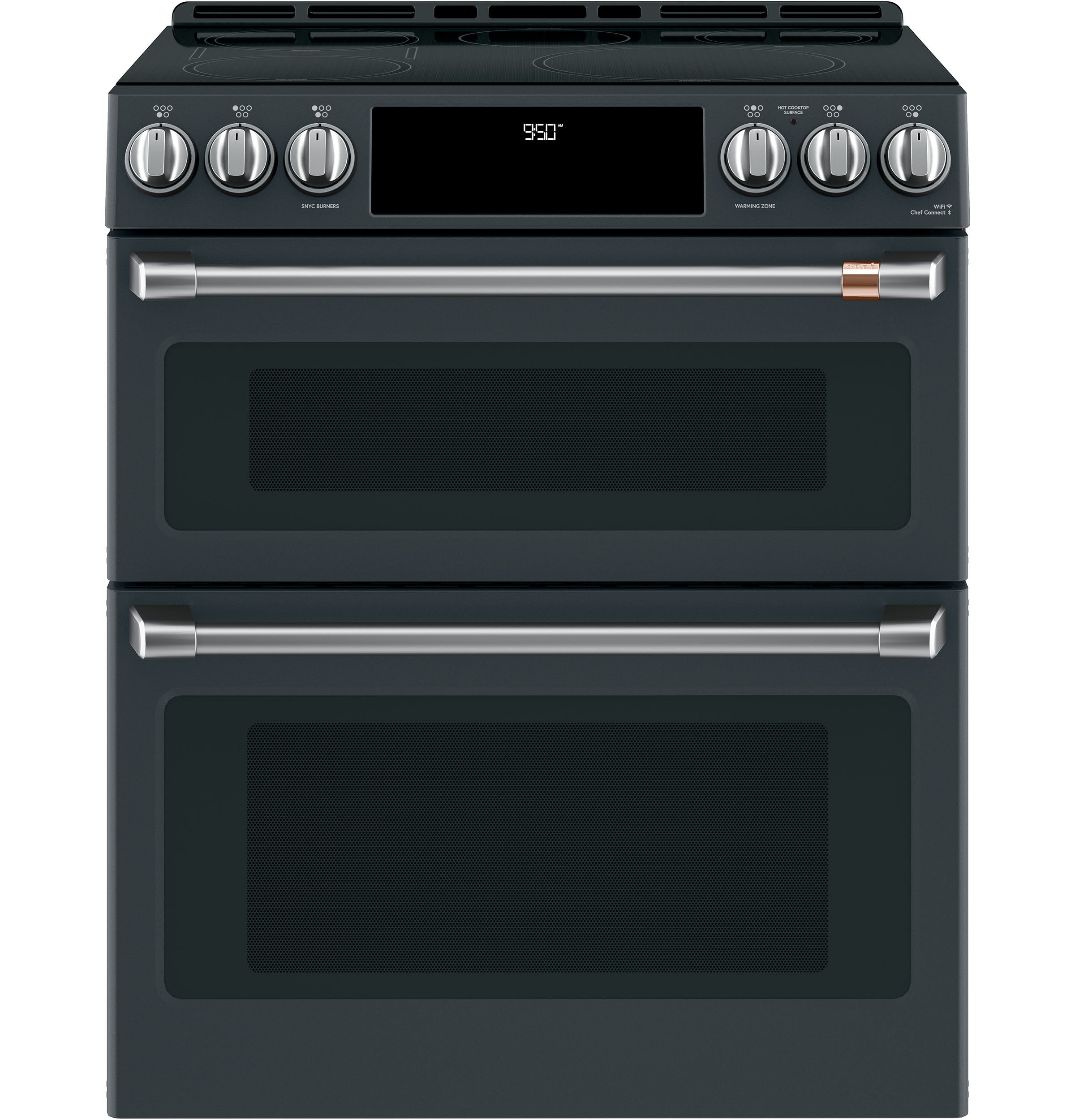 Café™ Matte Black 30" Slide-In Induction Convection Double Oven Range (7.0 Cu.Ft) - CCHS950P3MD1