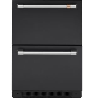 Café Matte Black Built-In Dual-Drawer Refrigerator (5.7 Cu.Ft) - CDE06RP3ND1