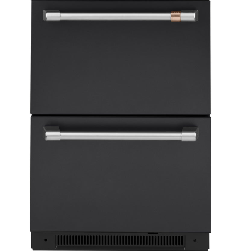 Café Matte Black BuiltIn DualDrawer Refrigerator (5.7 Cu.Ft