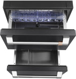 Café Matte Black Built-In Dual-Drawer Refrigerator (5.7 Cu.Ft) - CDE06RP3ND1