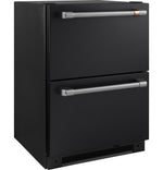 Café Matte Black Built-In Dual-Drawer Refrigerator (5.7 Cu.Ft) - CDE06RP3ND1