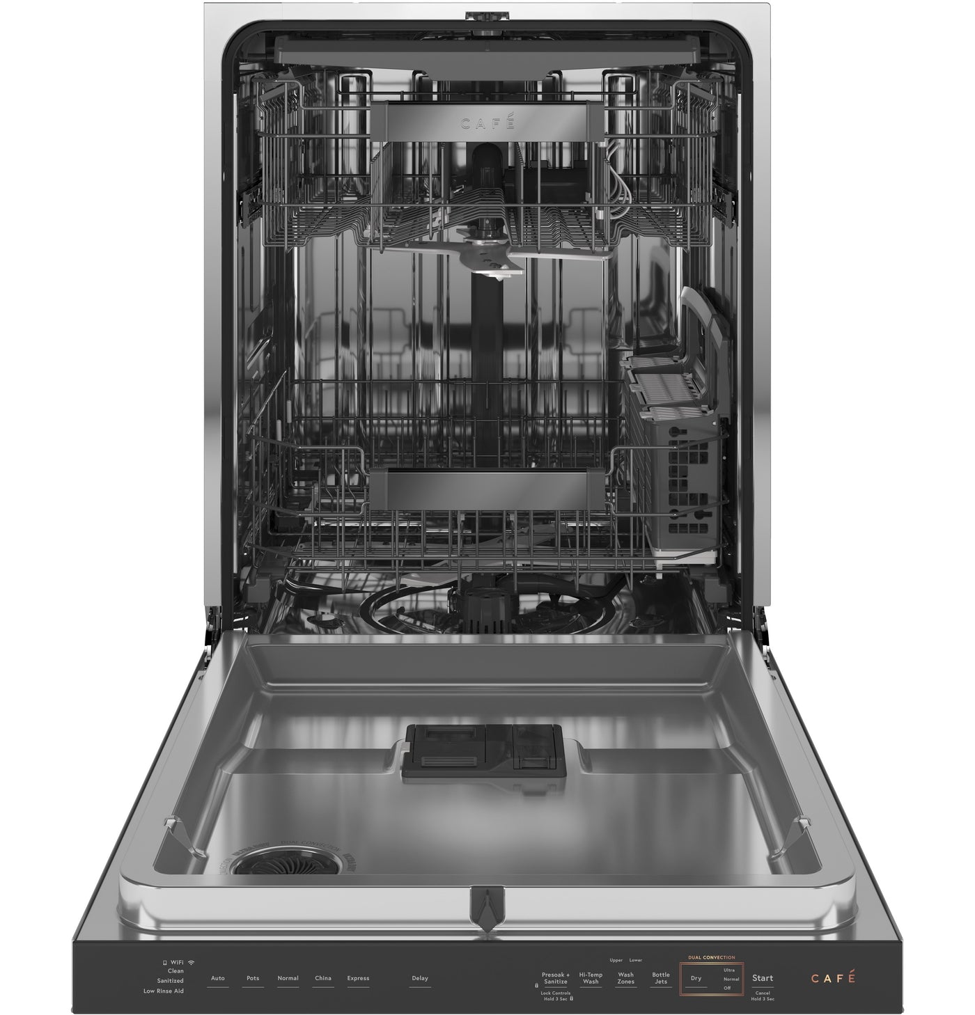 Café Modern Glass 24" Built-In Dishwasher with Stainless Steel Interior and Dual Convection Ultra Dry - CDT875M5NS5