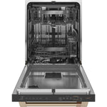Café Matte White 24" Built-In Dishwasher with Stainless Interior and Hidden Controls - CDT875P4NW2