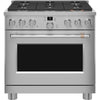 Café Stainless Steel 36" All-Gas Commercial-Style Smart Range (6.2 Cu.Ft) - CGY366P2TS1