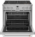 Café Stainless Steel 36" All-Gas Commercial-Style Smart Range (6.2 Cu.Ft) - CGY366P2TS1