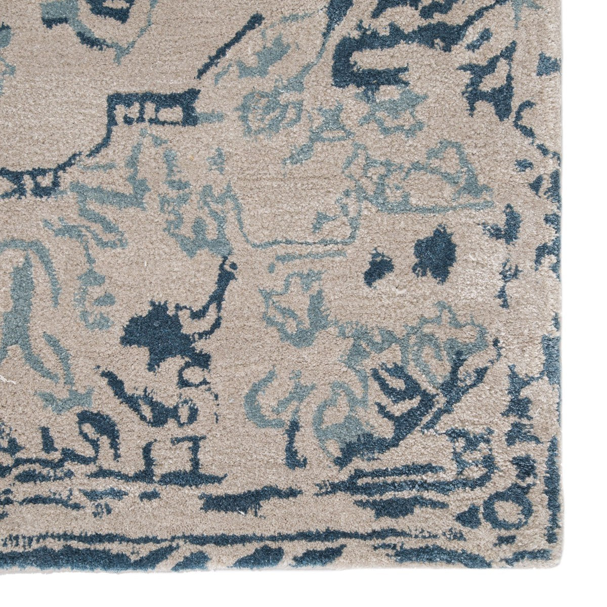 Haleton IV Area Rug - 5' X 8' - Beige/Dark Blue