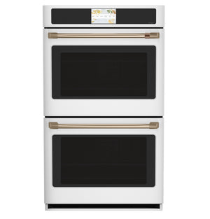 Café Matte White 30" Built-In Convection Double Wall Oven (10 Cu.Ft) - CTD90DP4NW2