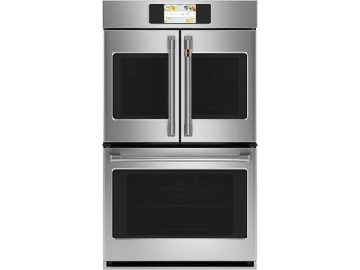 Café Stainless Steel 30" Built-In French-Door Double Convection Wall Oven (10.0 Cu.Ft) - CTD90FP2NS1