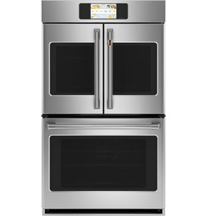 Café Stainless Steel 30" Built-In French-Door Double Convection Wall Oven (10.0 Cu.Ft) - CTD90FP2NS1