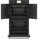 Café Matte Black 30" Built-In French-Door Double Convection Wall Oven (10.0 Cu.Ft) - CTD90FP3ND1