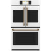 Café Matte White 30" Built-In French-Door Double Convection Wall Oven (10.0 Cu.Ft) - CTD90FP4NW2