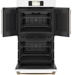 Café Matte White 30" Built-In French-Door Double Convection Wall Oven (10.0 Cu.Ft) - CTD90FP4NW2