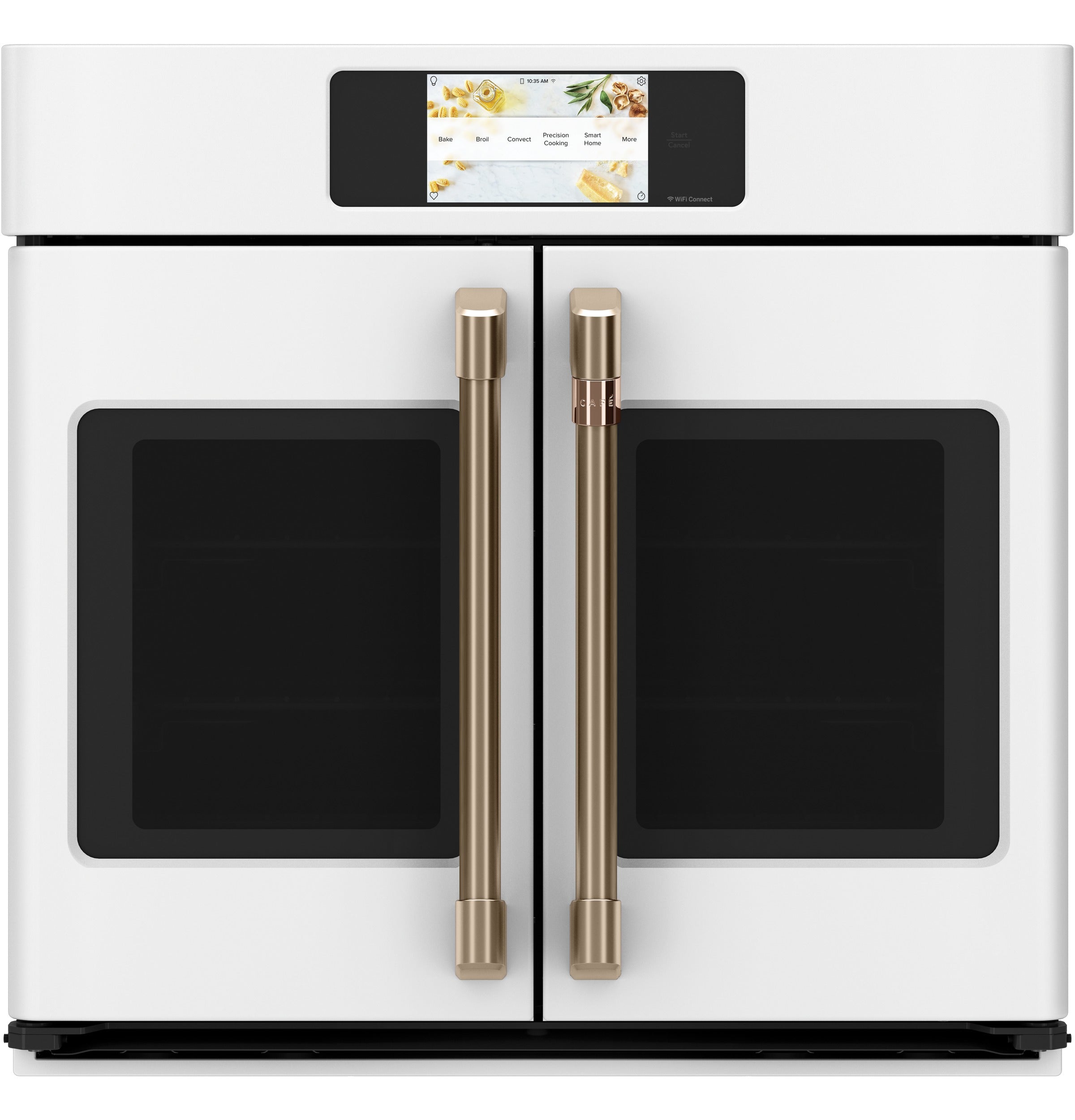 Café Matte White 30" Built-In French-Door Single Convection Wall Oven (5.0 Cu.Ft) - CTS90FP4NW2