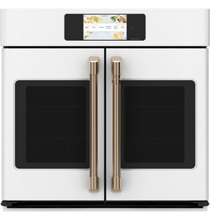 Café Matte White 30" Built-In French-Door Single Convection Wall Oven (5.0 Cu.Ft) - CTS90FP4NW2