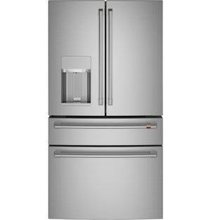 Café Stainless Steel 36" 4-Door French-Door Refrigerator (27.8 Cu. Ft.) - CVE28DP2NS1