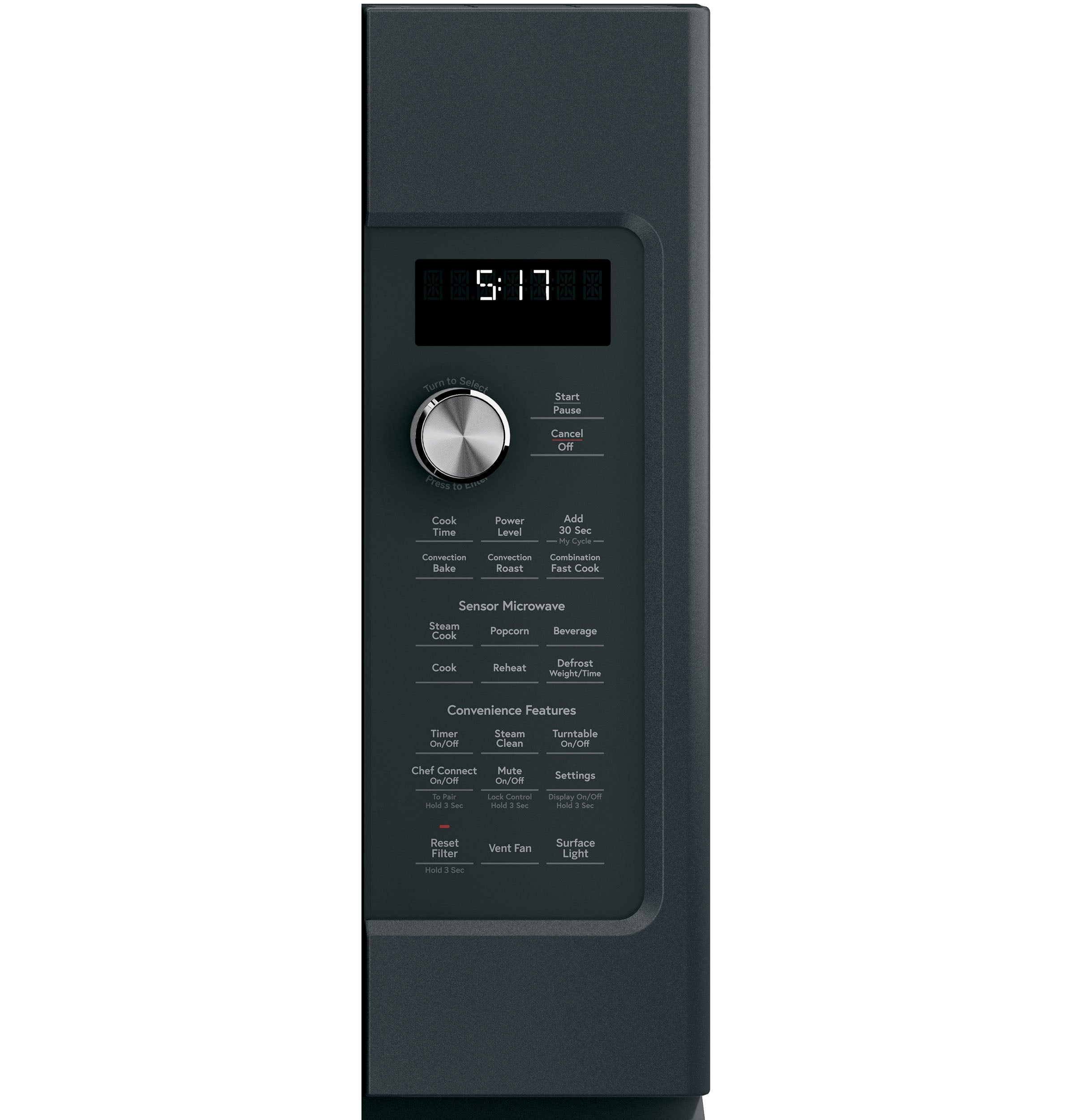 Café Matte Black Over-the-Range Convection Microwave Oven (1.7 Cu.Ft) - CVM517P3MD1