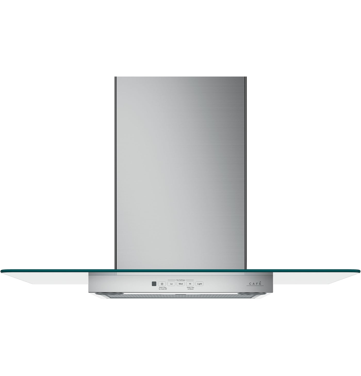 Café Stainless Steel 30" 350-CFM Wall-Mount Glass Canopy Chimney Hood - CVW73012MSS