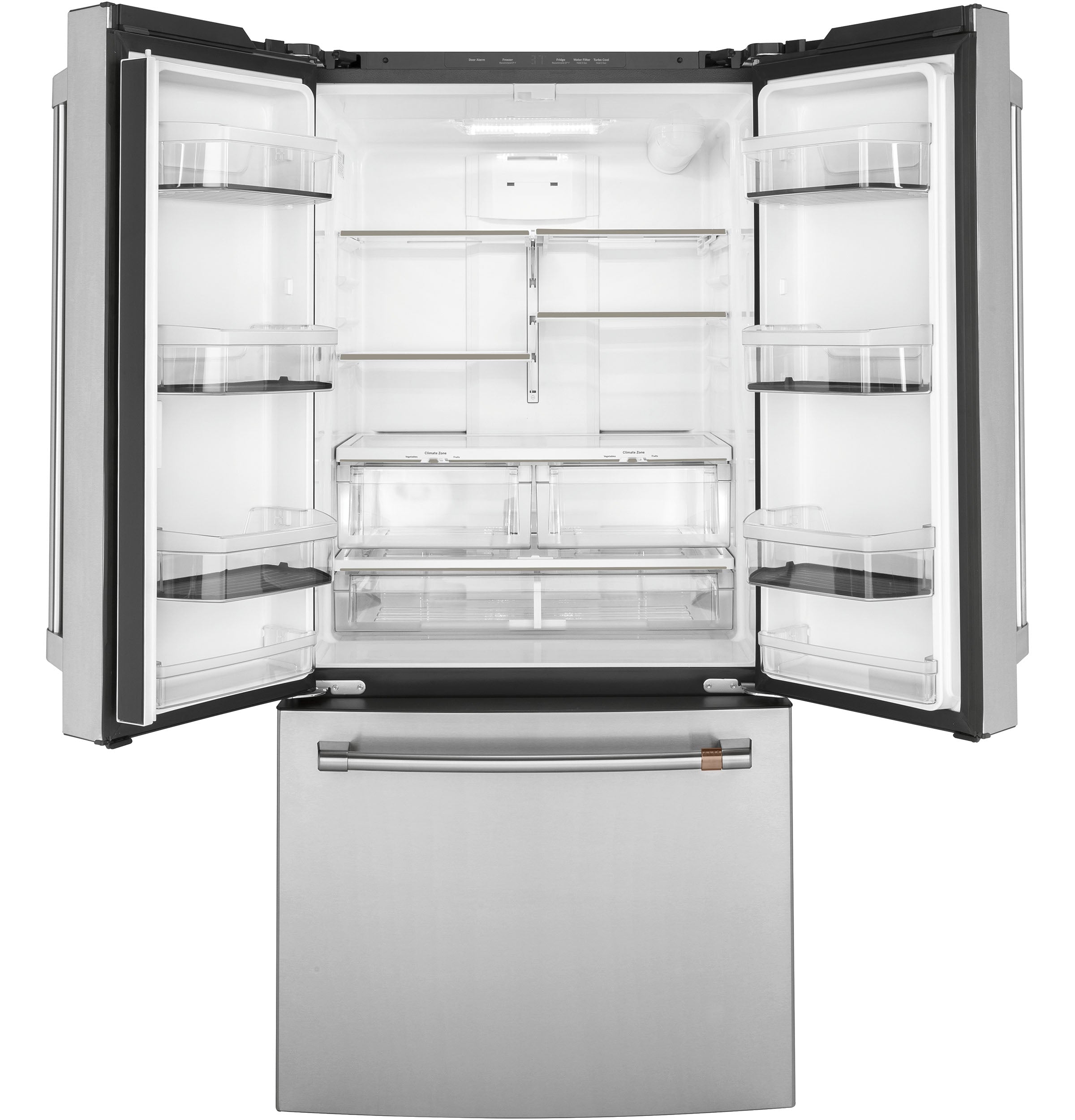 Café 33" 18.6 Cu. Ft. Stainless Steel Counter-Depth French Door Refrigerator - CWE19SP2NS1