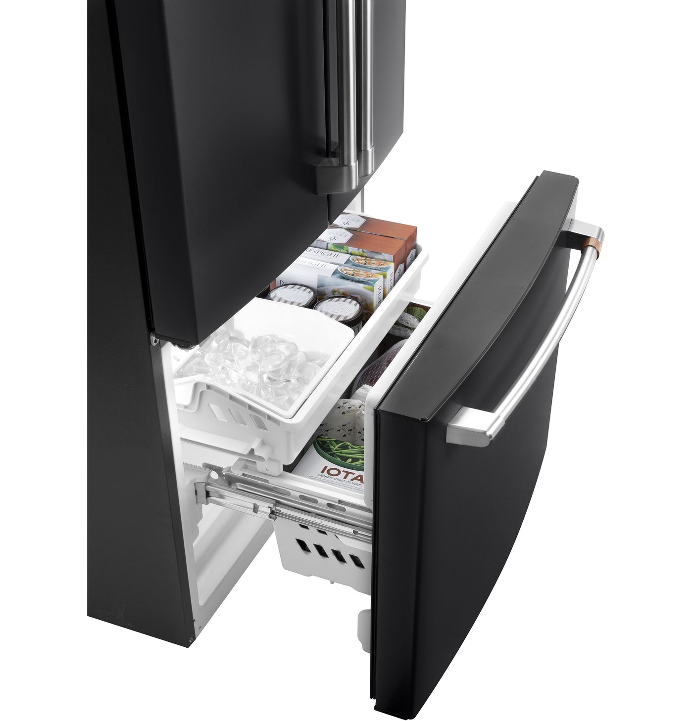 Café Matte Black 33" Counter-Depth French-Door Refrigerator (18.6 Cu. Ft.) - CWE19SP3ND1
