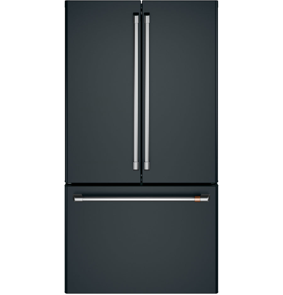 Café 36" 23.1 Cu. Ft. Matte Black Counter-Depth French Door Refrigerator - CWE23SP3MD1
