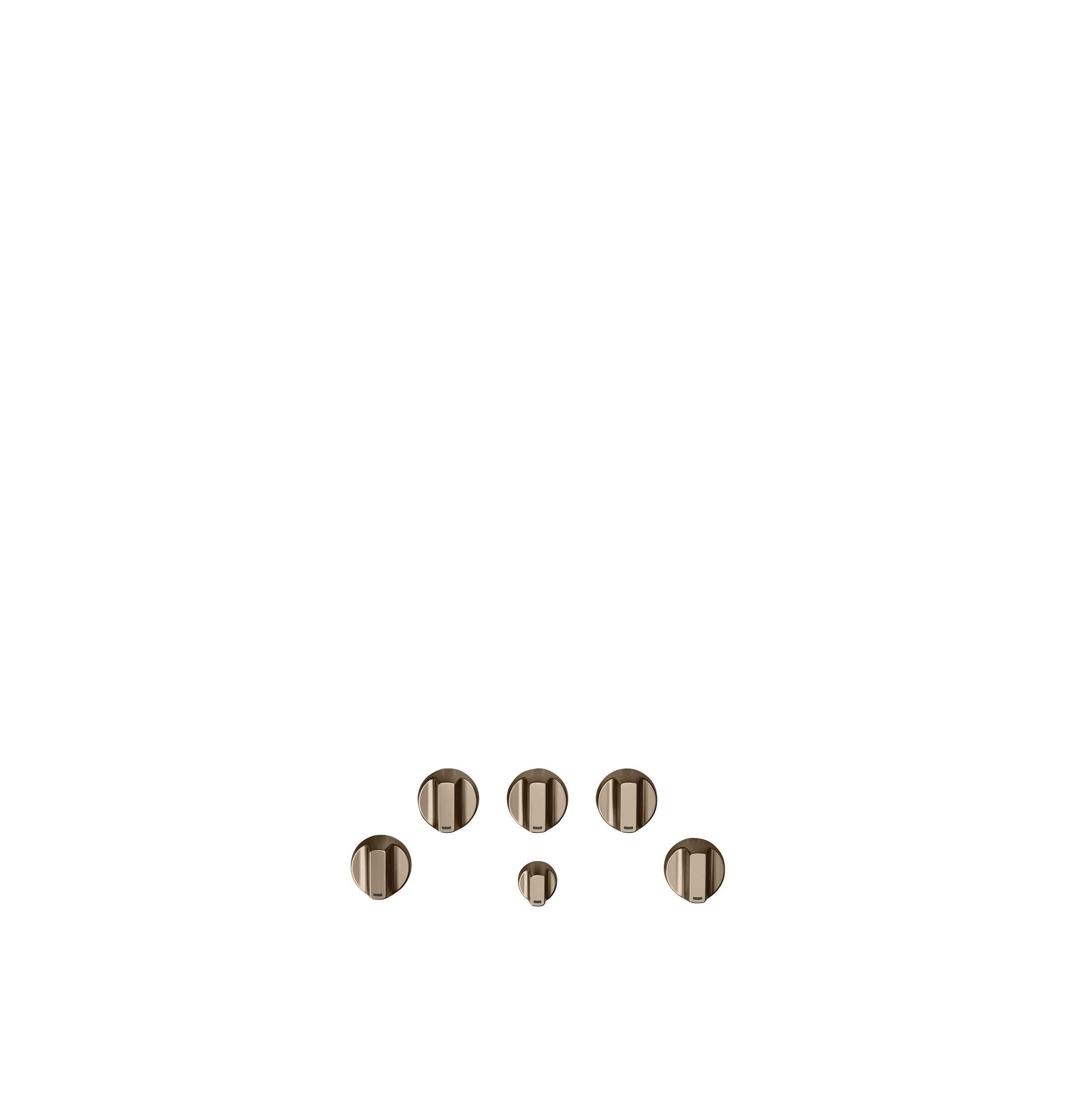 Café™ Brushed Bronze 5-Piece Gas Cooktop Knobs - CXCG1K0PMBZ