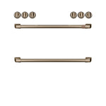 Café™ Brushed Bronze Front Control Electric Knobs and Handles Set - CXFCEHKPMBZ
