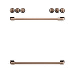 Café™ Brushed Copper Front Control Electric Knobs and Handles Set - CXFCEHKPMCU