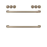 Café™ Brushed Bronze Front Control Gas Knobs and Handles Set - CXFCGHKPMBZ