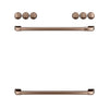 Café™ Brushed Copper Front Control Gas Knobs and Handles Set- CXFCGHKPMCU