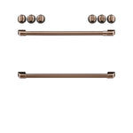 Café™ Brushed Copper Front Control Induction Knobs and Handles Set - CXFCHHKPMCU