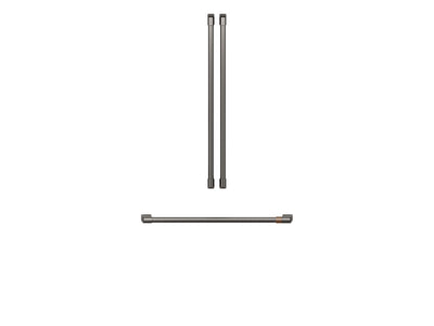 Café Brushed Black Handle Kit for 36" Refrigerators - CXLB3H3PMBT
