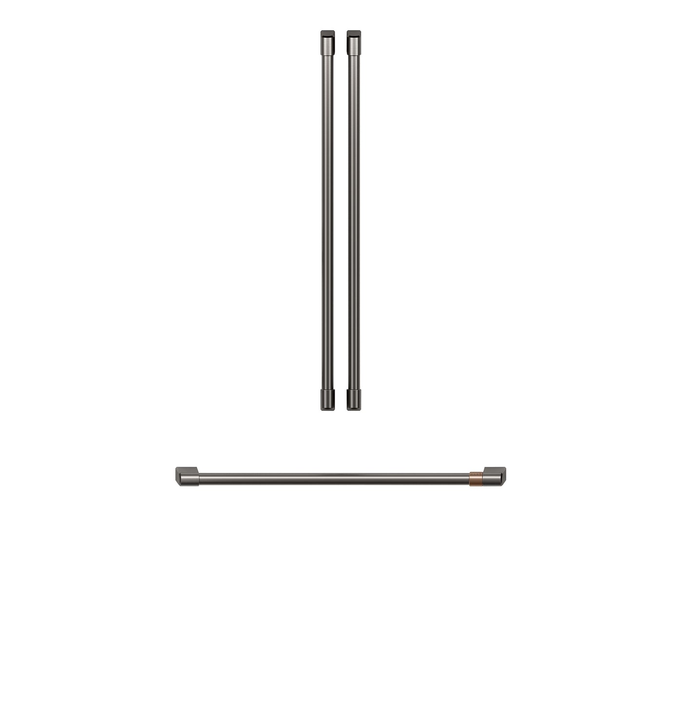 Café Brushed Black Handle Kit for 36" Refrigerators - CXLB3H3PMBT