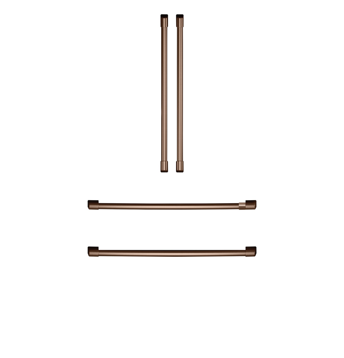 Café Brushed Copper Refrigerator Handle Kit - CXQB4H4PNCU