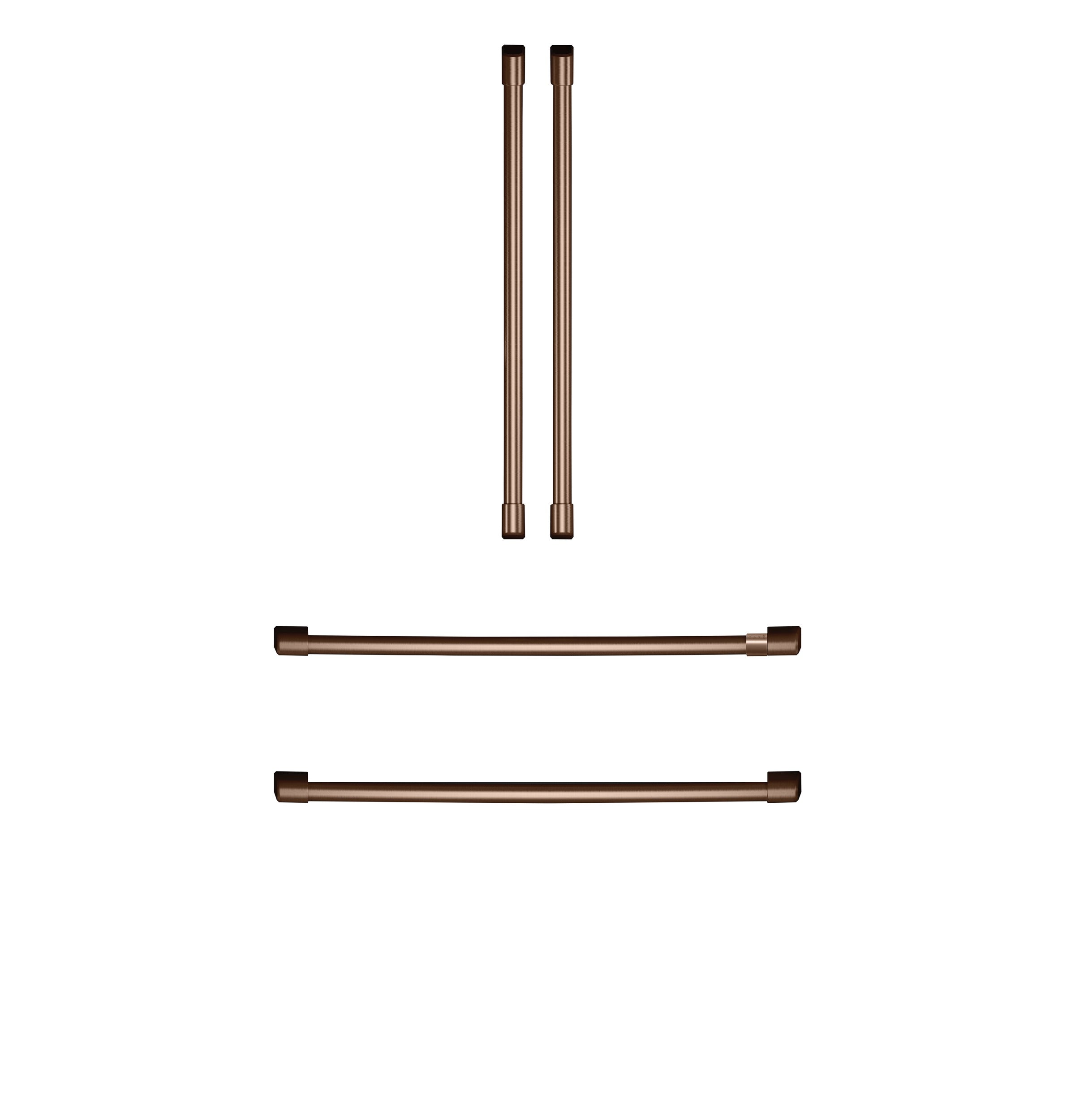 Café Brushed Copper Refrigerator Handle Kit - CXQB4H4PNCU