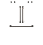 Café™ Brushed Black 2Pcs. French-Door Handles; 1Pc. 30" Handle; 4Pcs. Knobs Set - CXWDFHKPMBT