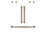 Café™ Brushed Bronze 2Pcs. French-Door Handles; 1Pc. 30" Handle; 4Pcs. Knobs Set - CXWDFHKPMBZ