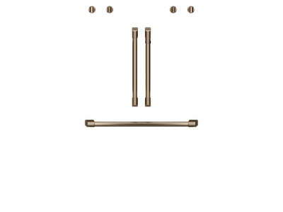 Café™ Brushed Bronze 2Pcs. French-Door Handles; 1Pc. 30" Handle; 4Pcs. Knobs Set - CXWDFHKPMBZ