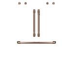 Café™ Brushed Copper 2Pcs. French-Door Handles; 1Pc. 30" Handle; 4Pcs. Knobs Set - CXWDFHKPMCU